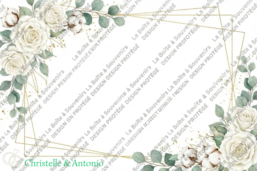 Cadre Photobooth Floral