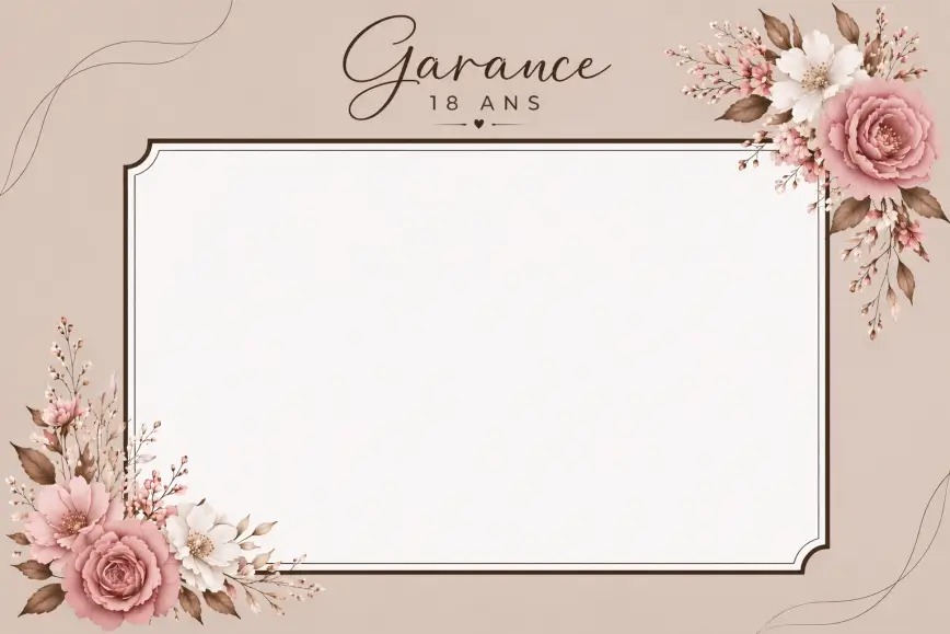 Cadre photobooth pour mariage moderne et minimaliste