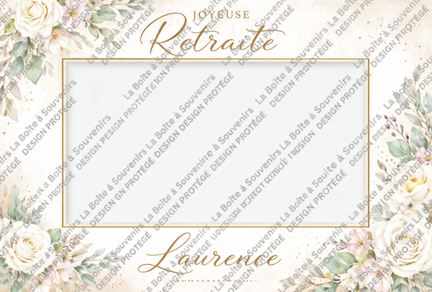 Cadre Photobooth retraite Laurence aux alentours d'Arras